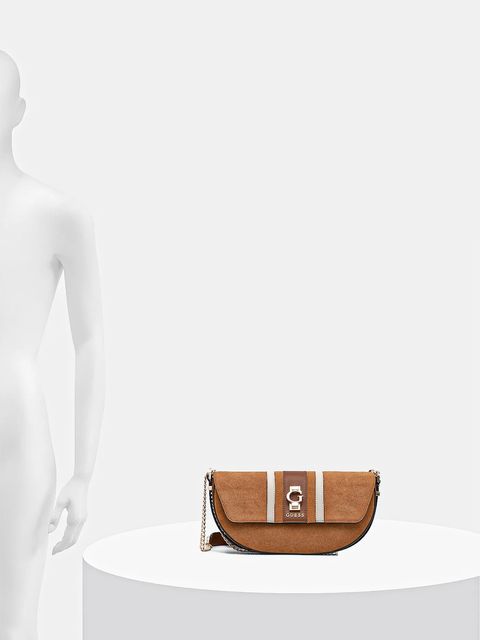 Guess torebka zamszowa ERENIA kolor brązowy HWSB78 38210
