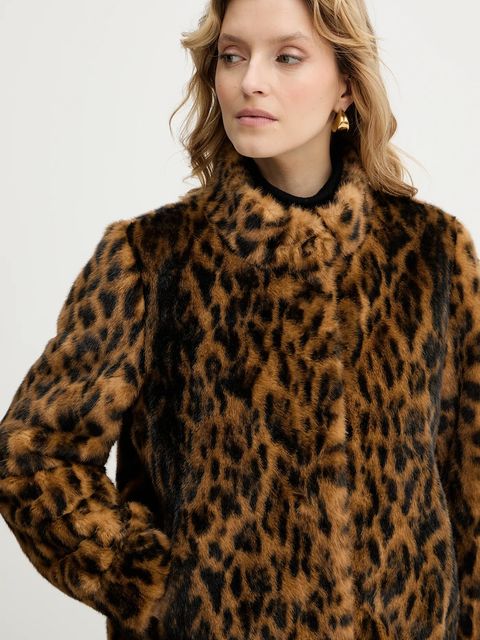 Guess kurtka LUNA kolor brązowy przejściowa W5BL65 W3900