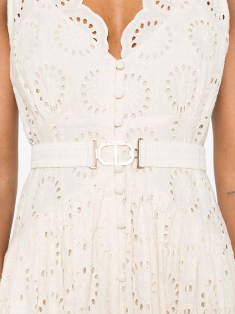 TWINSET broderie-anglaise maxi dress - Neutrals