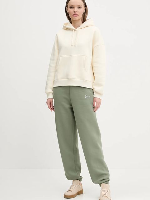 Karl Kani bluza damska kolor beżowy z kapturem gładka 61210078 - zdjęcie produktu nr 2