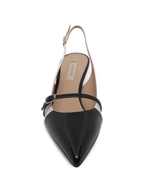 Casadei Winnie buckled slingback pumps - White