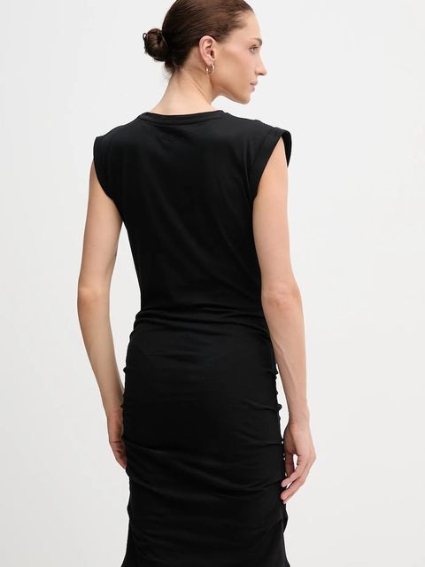 Pepe Jeans sukienka bawełniana kolor czarny mini dopasowana PL9537726