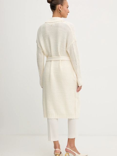 Guess kardigan z dodatkiem wełny NATHALIE damski kolor beżowy W5BR76 Z4152