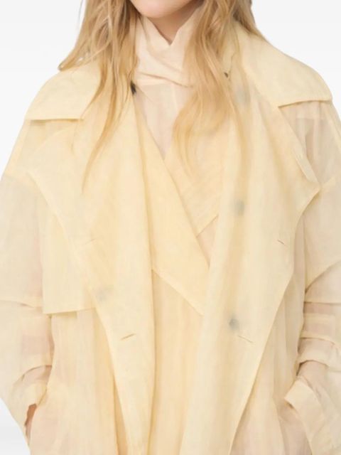 Sportmax Spsfata belted trench coat - Yellow