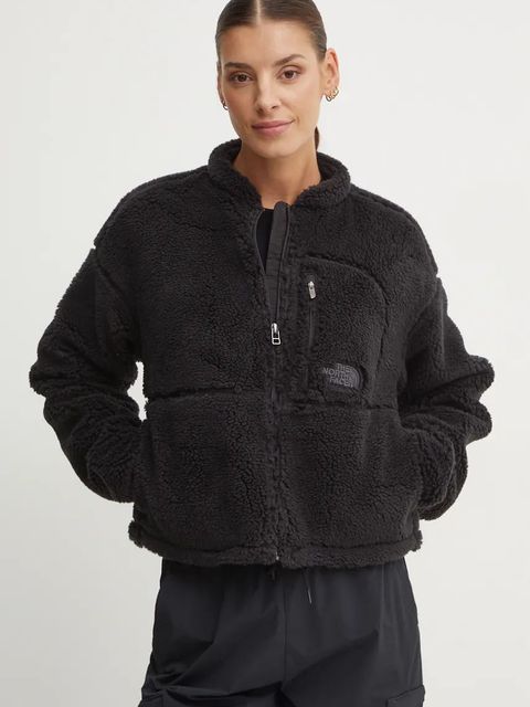 The North Face bluza polarowa SPORTY STREET kolor czarny gładka NF0A88ZBJK31 - zdjęcie produktu nr 1