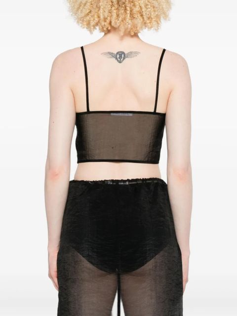 Cecilie Bahnsen Anya bustier top - Black - zdjęcie produktu nr 2