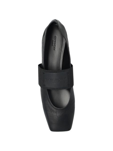 Givenchy Tonal elasticated-strap ballet flats - Black