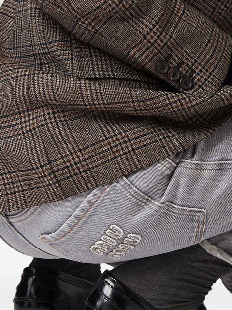 Miu Miu mid-rise straight-leg jeans - Grey