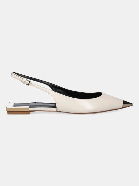 Elisabetta Franchi baleriny skórzane - zdjęcie produktu nr 2