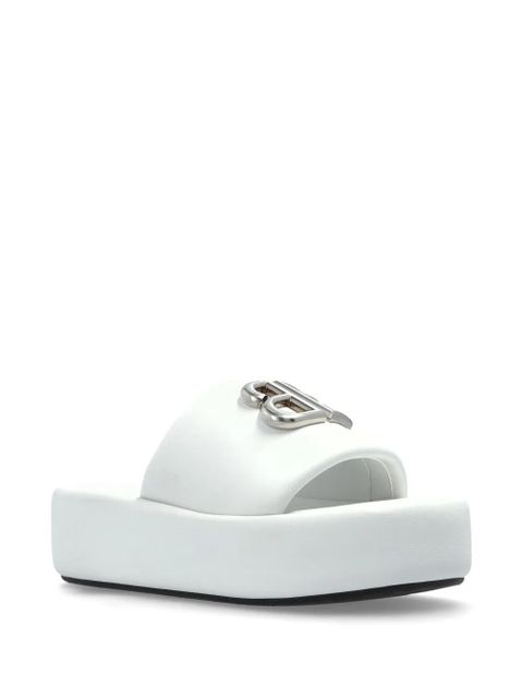 Balenciaga Rise slides - White