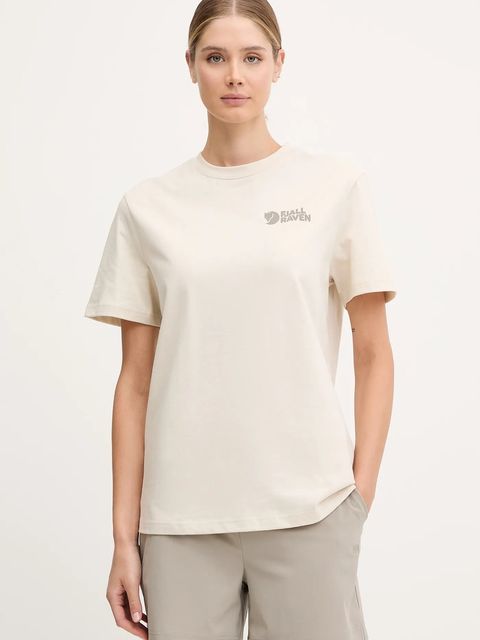 Helly Hansen szorty outdoorowe Thalia 2.0 kolor beżowy gładkie high waist 34328