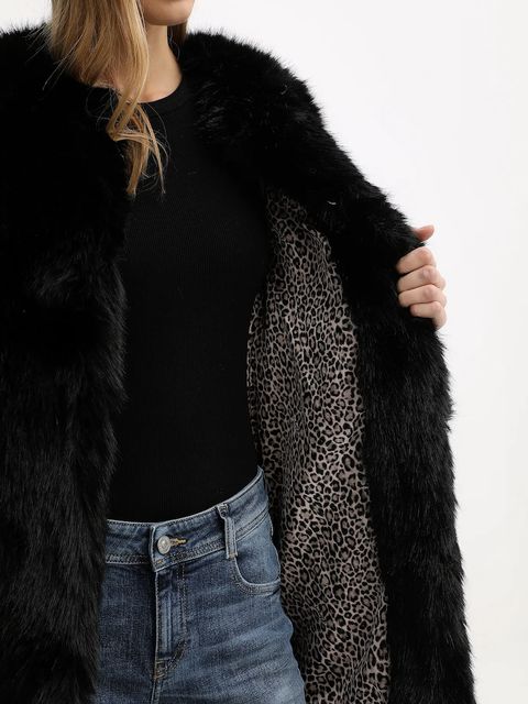 Blugirl Blumarine płaszcz kolor czarny RF5135.E1088