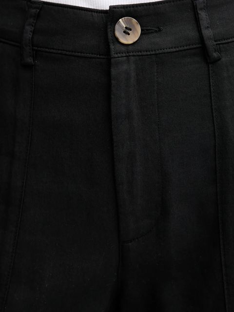 United Colors of Benetton spodnie damskie kolor czarny proste high waist 4NPHDF09D