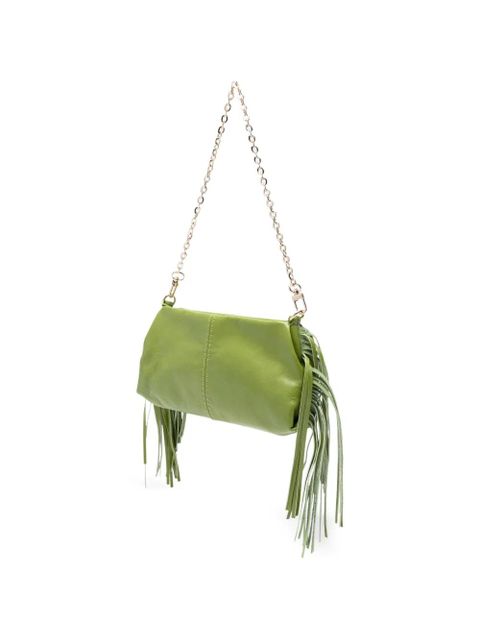 Maje Miss M fringed clutch bag - Green