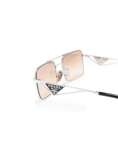 Prada Eyewear rectangle-frame sunglasses - Silver