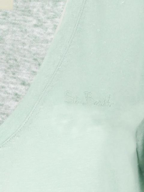 MC2 Saint Barth embroidered-logo T-shirt - Green