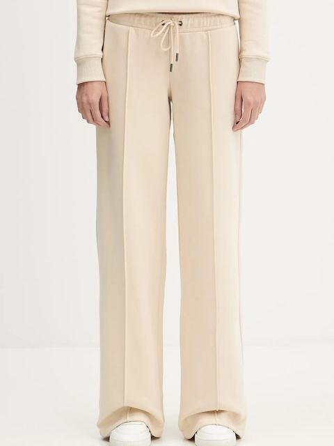 Guess Jeans spodnie dresowe damskie kolor beżowy gładkie W5BB04 KC811 - zdjęcie produktu nr 1