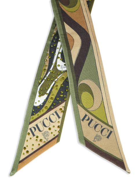 PUCCI mix-print scarf - Green