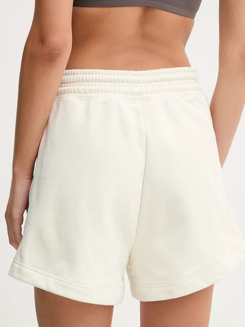 adidas by Stella McCartney szorty treningowe damskie kolor beżowy gładkie high waist JX6786 - zdjęcie produktu nr 2