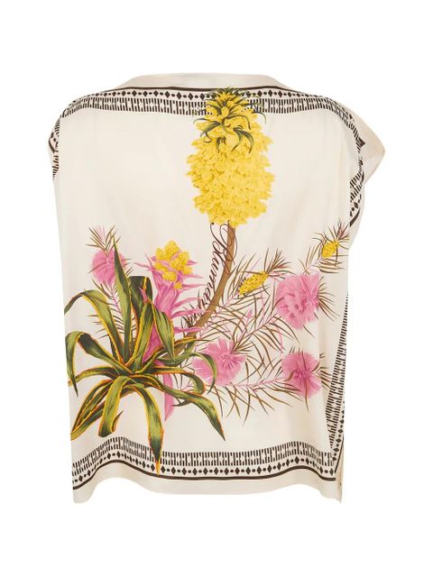 Blumarine floral-print top - Neutrals - zdjęcie produktu nr 2