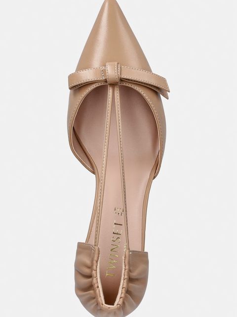 Twinset szpilki skórzane