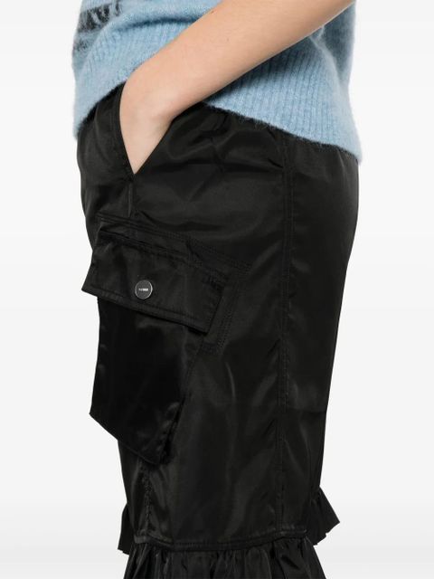 GANNI duchess Bermuda shorts - Black