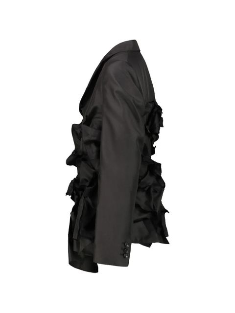 Comme Des Garçons ruffled deconstructed jacket - Black - zdjęcie produktu nr 2
