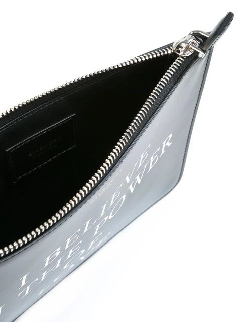 Givenchy love printed clutch - Black