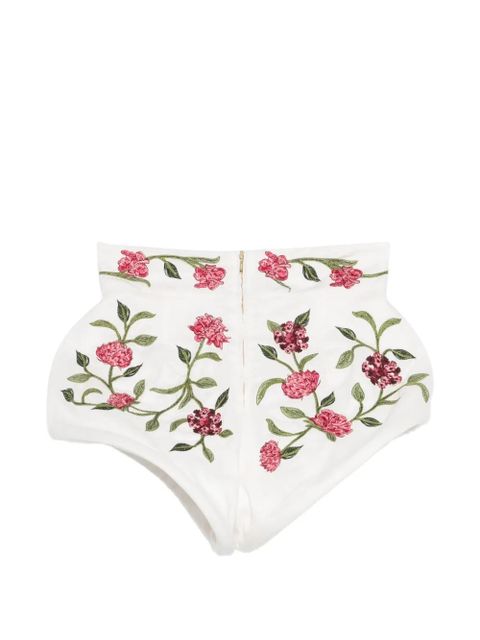 Agua By Agua Bendita Gatti Quebrada floral shorts - White - zdjęcie produktu nr 2