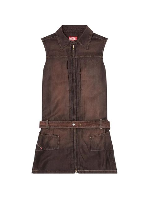 Diesel belted sleeveless dress - Brown - zdjęcie produktu nr 1