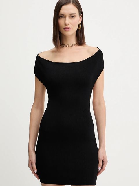 Guess sukienka KATIYA kolor czarny mini dopasowana W5BK80 Z4222