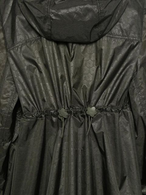 The North Face x Cecilie Bahnsen zip-up hooded raincoat - Green