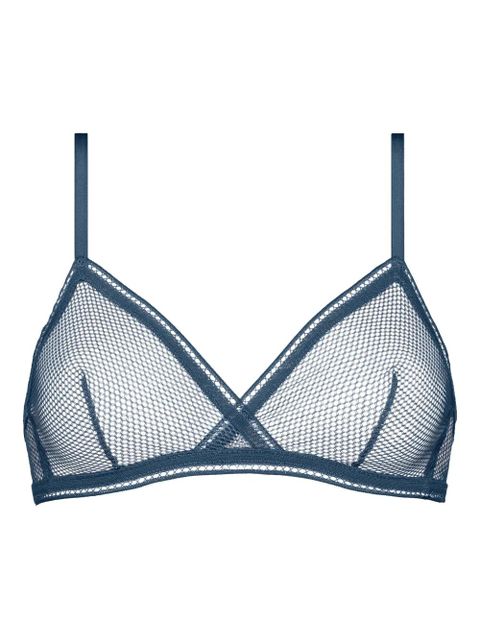 ERES sheer-effect triangle bra - Blue - zdjęcie produktu nr 1
