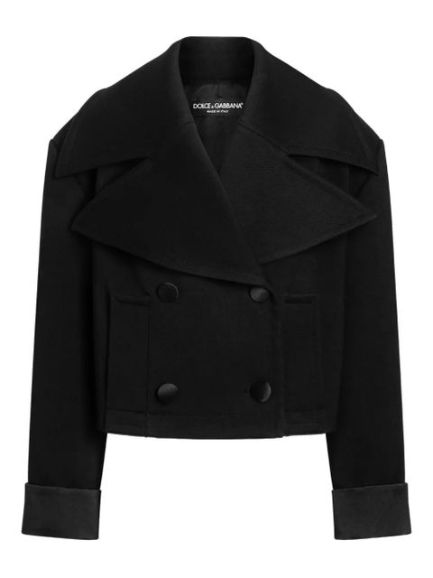 Dolce & Gabbana double-breasted cropped jacket - Black - zdjęcie produktu nr 1