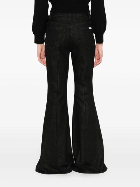 Self-Portrait flared jeans - Black