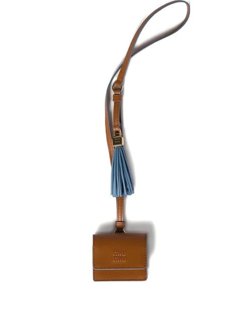 Miu Miu tassel-detail leather wallet - Brown - zdjęcie produktu nr 1