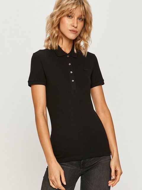 Lacoste polo damskie kolor czarny PF5462 - zdjęcie produktu nr 1
