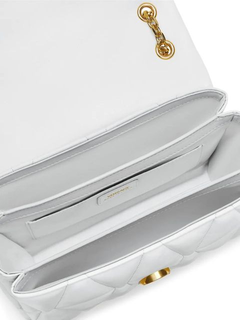 Versace Kleio quilted shoulder bag - White
