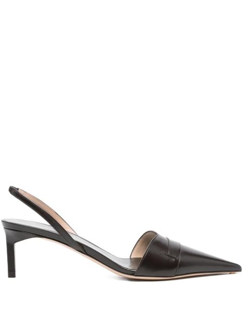 TOM FORD 65MM slingback pointed-toe pumps - Brown - zdjęcie produktu nr 1
