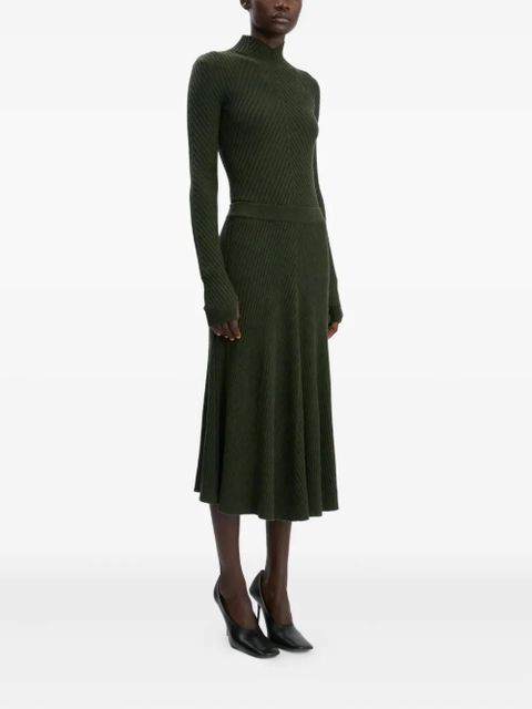 Victoria Beckham ribbed high-neck sweater - Green - zdjęcie produktu nr 2