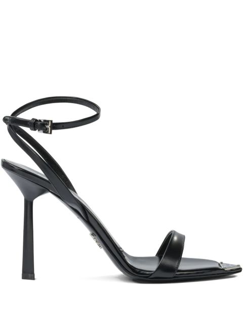 Prada 100mm ankle-strap pointed-toe pumps - Black - zdjęcie produktu nr 1