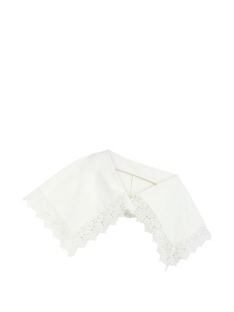 A.W.A.K.E. Mode lace-trim blouse - White