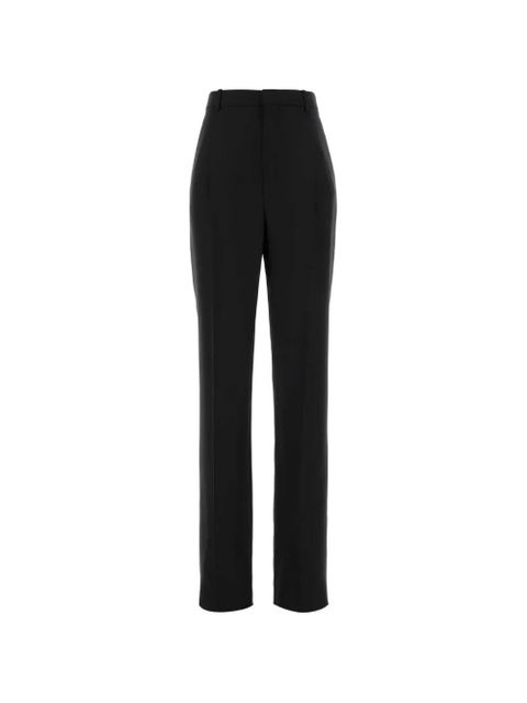 Saint Laurent pressed-crease wool trousers - Black - zdjęcie produktu nr 1