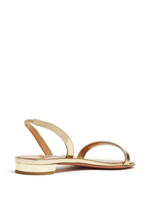 Aquazzura metallic leather sandals - Gold
