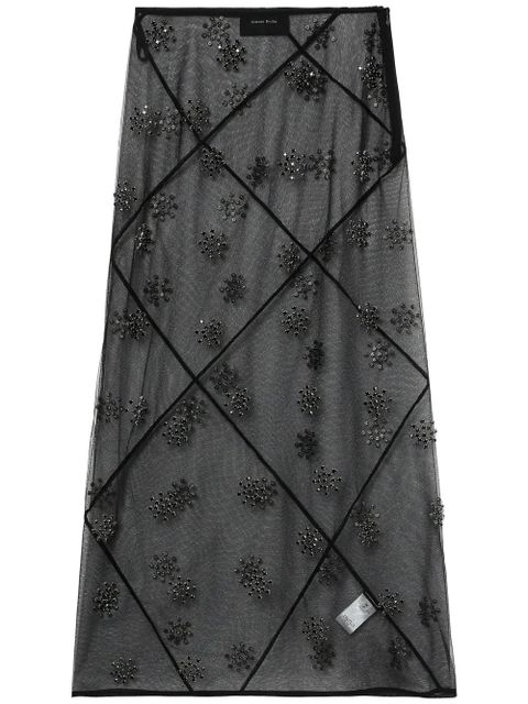 Simone Rocha crystal-embellished skirt - Black - zdjęcie produktu nr 1