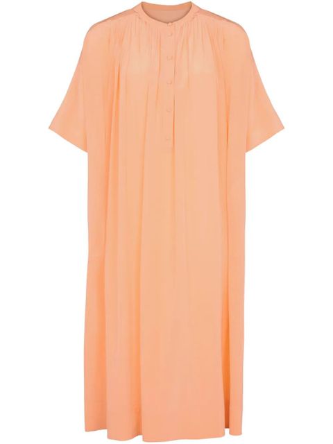 Yves Salomon silk midi skirt - Orange - zdjęcie produktu nr 1