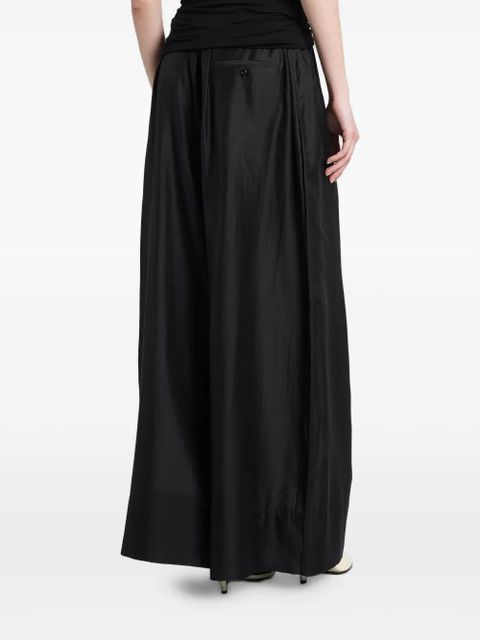 ENTIRE STUDIOS drawstring wide-leg palazzo trousers - Black