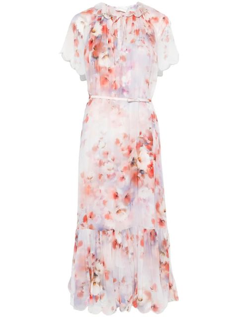 ZIMMERMANN Crush Flutter midi dress - Red - zdjęcie produktu nr 1