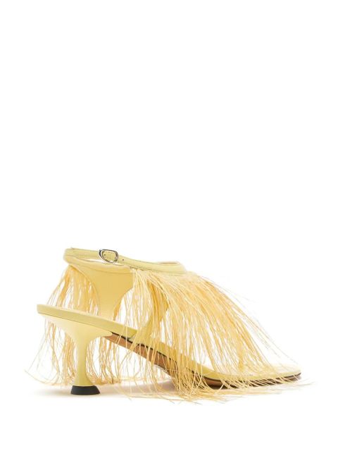 Proenza Schouler 60mm Tee Thong Feather sandals - Yellow - zdjęcie produktu nr 2