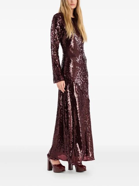 ROTATE BIRGER CHRISTENSEN sequin maxi dress - Red - zdjęcie produktu nr 2